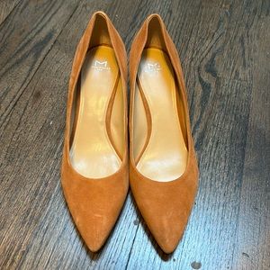 Marc Fisher Brown Suede Heels